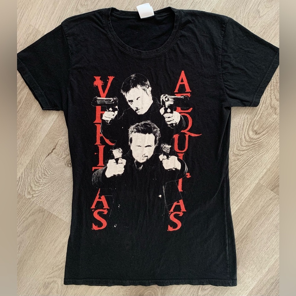 Y2K The Boondock Saints Bay Island Veritas Aequitas Movie Promo T-Shirt